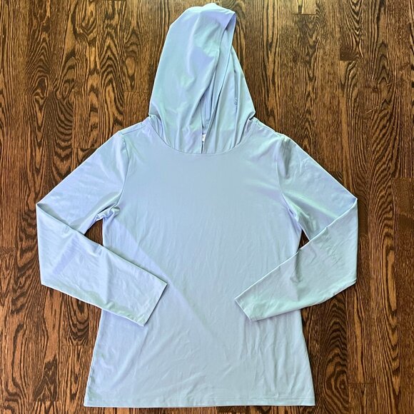 NWOT Skyr Light Blue Long Sleeve with Hood - Picture 1 of 4
